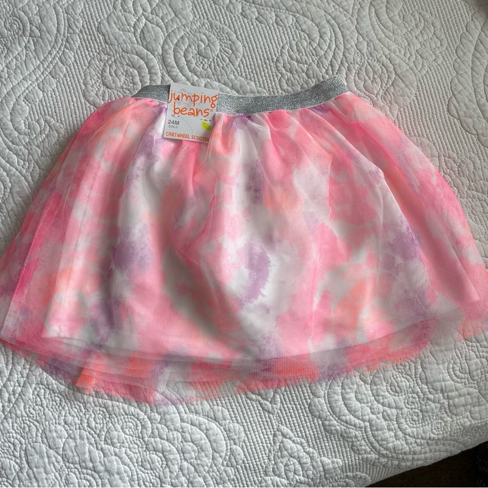 Jumping Beans Baby Girl Cartwheel Scooter Multicolor Skort in size 24 months